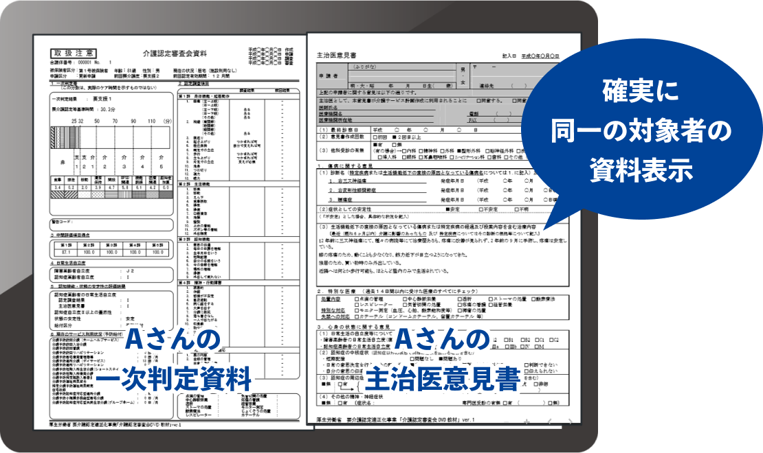 資料の2画面表示